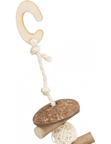 Lekgunga, cocos/trä/rotting, 20 × 30 cm