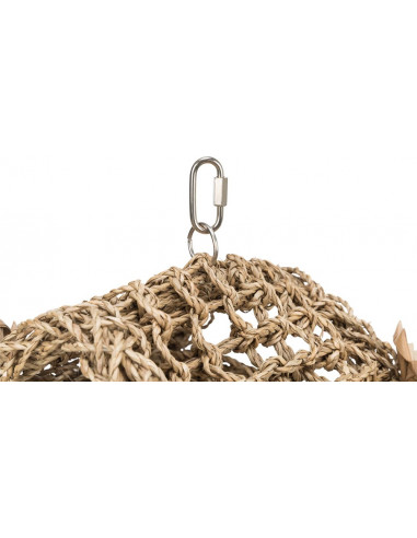 Fågeltält hängande, sjögräs, 19 × 22 cm