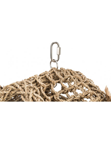 Fågeltält hängande, sjögräs, 19 × 22 cm