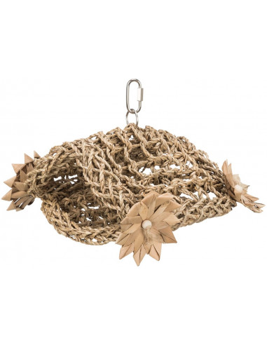 Fågeltält hängande, sjögräs, 19 × 22 cm