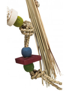 Papegoj/parakitleksak, naturmaterial 2