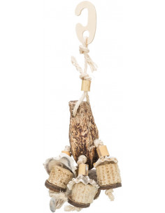 Naturleksak, mahogny/snäckor