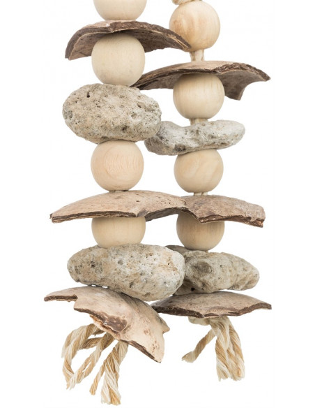 Naturleksak, cocos/snäckor