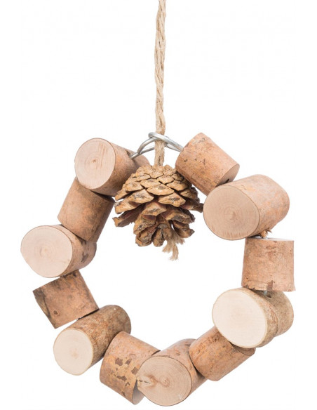 Naturleksak ring-gunga, trä, ø 11 cm