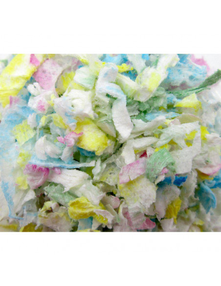 Naturligt Pappersströ 4.1L/570gr Mixfärg