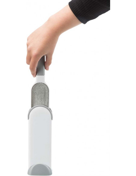 Kläd och textilborste med rensstation