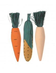 Gnagarträ med halm 3-pack