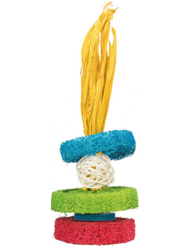 Luffaringar med rottingboll & träplatta