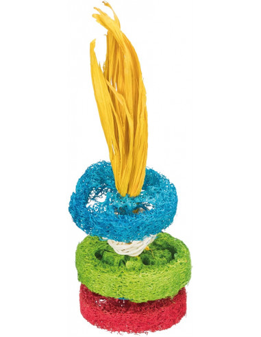 Luffaringar med rottingboll & träplatta