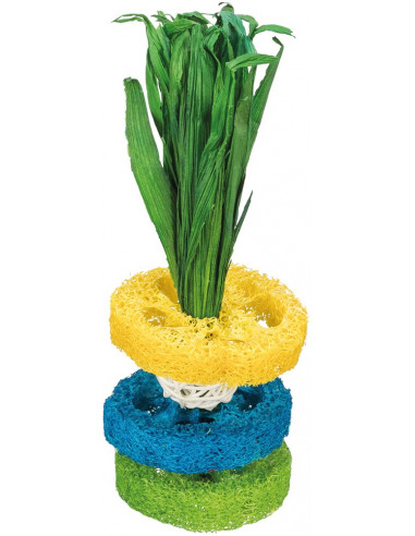 Luffaringar med rottingboll & träplatta