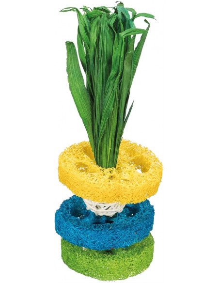 Luffaringar med rottingboll & träplatta