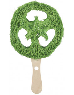 Lolly, luffa/trä, ø 6 × 12 cm