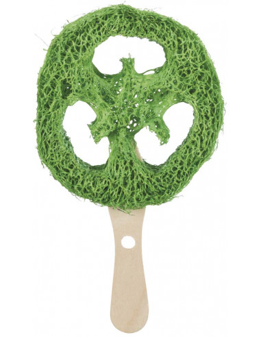 Lolly, luffa/trä, ø 6 × 12 cm