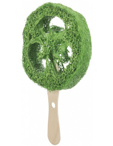 Lolly, luffa/trä, ø 6 × 12 cm