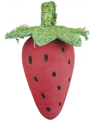 Trälekset med jordgubbe/rödbeta, trä/luffa