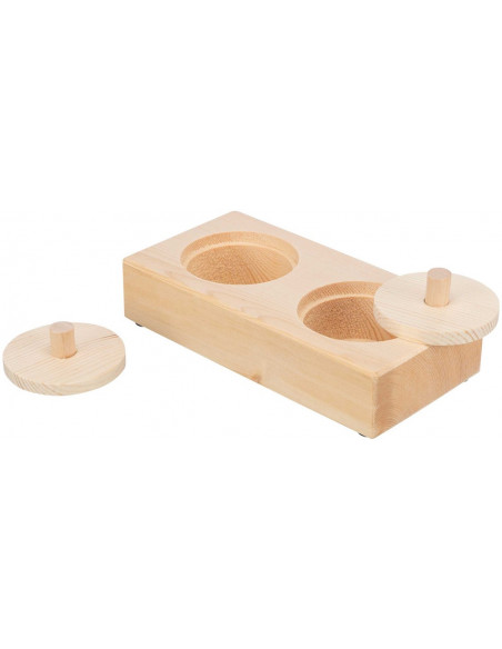 Snacksbox, Trä, 14 × 3 × 7 cm