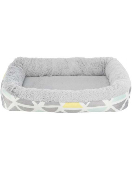 Bunny cuddly bädd, rektangulär, plysch, 30 × 6 × 22 cm