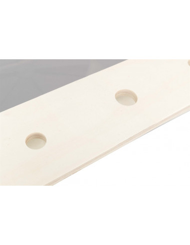 Foderstation m. skålar/höhäck, trä, 70 × 41 ×...