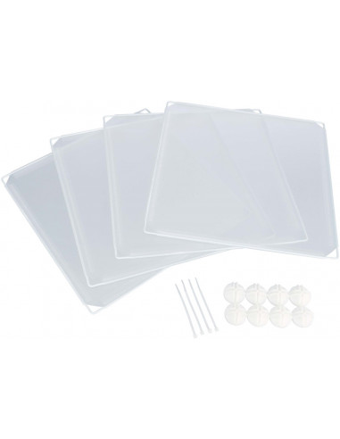 4 sektioner för innehage 62460, plast