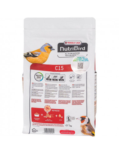 Nutribird C15 Pellets För Kanarie Och Fink 1kg